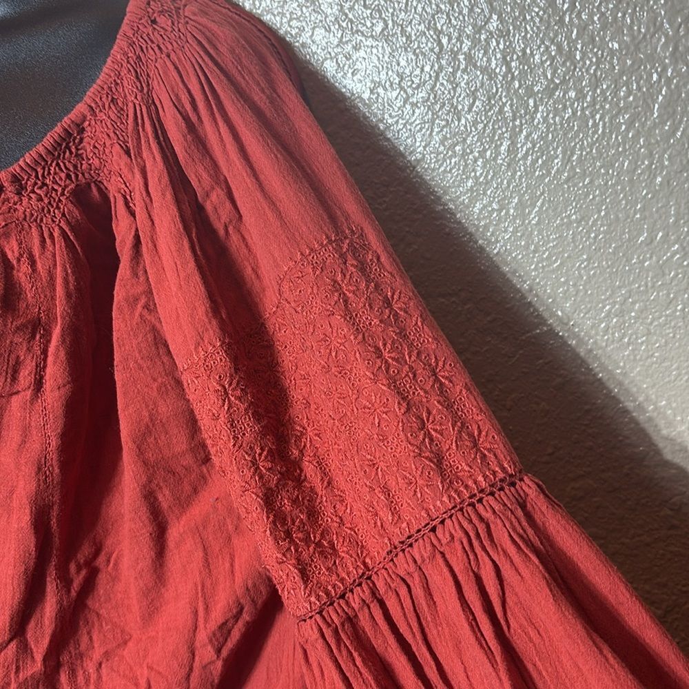 Doen women’s xs source embroidered peasant top - Fits like an M - Picture 4 of 11